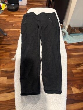 Ann Taylor Black Stretch Chinos with Zip Front Pockets